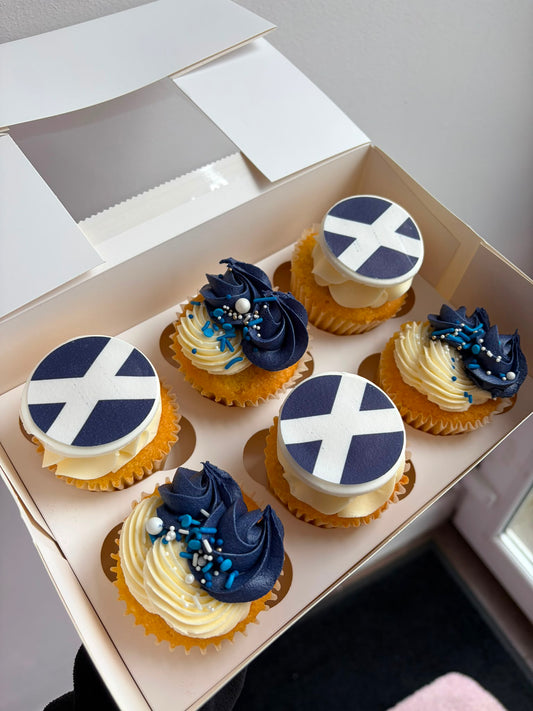 6 x Scotland Cupcakes 🏴󠁧󠁢󠁳󠁣󠁴󠁿